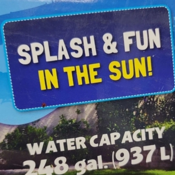 Blue Inflatable Kids Pool - Picture 3 of 4